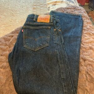 Levi's Men's Dark Blue Straight Jeans